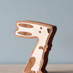 Circle Solid *New* Wooden Animal Numbers (0-9) - Made In USA