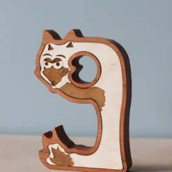 Circle Solid *New* Wooden Animal Numbers (0-9) - Made In USA