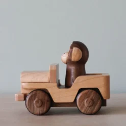 Odin Parker *New* Wooden Animal Pull-Back Car