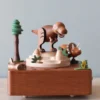Wooderful Life Wooden Dinosaur Music Box *New* 2 Wooderful Life Wooden Dinosaur Music Box *New*
