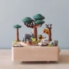 Wooderful Life *New* Pre-order: Wooden Safari Music Box (ships End Of July)