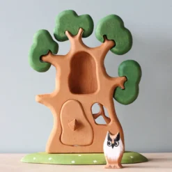 Odin Parker Large Wooden Tree With Owl