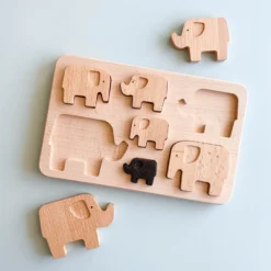 Bajo Wooden Elephant Puzzle & Stacker *New*