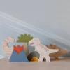 Briki Vroom Vroom Wooden Dinosaur Set