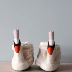 Odin Parker *New* Handmade Wool Swan Slippers