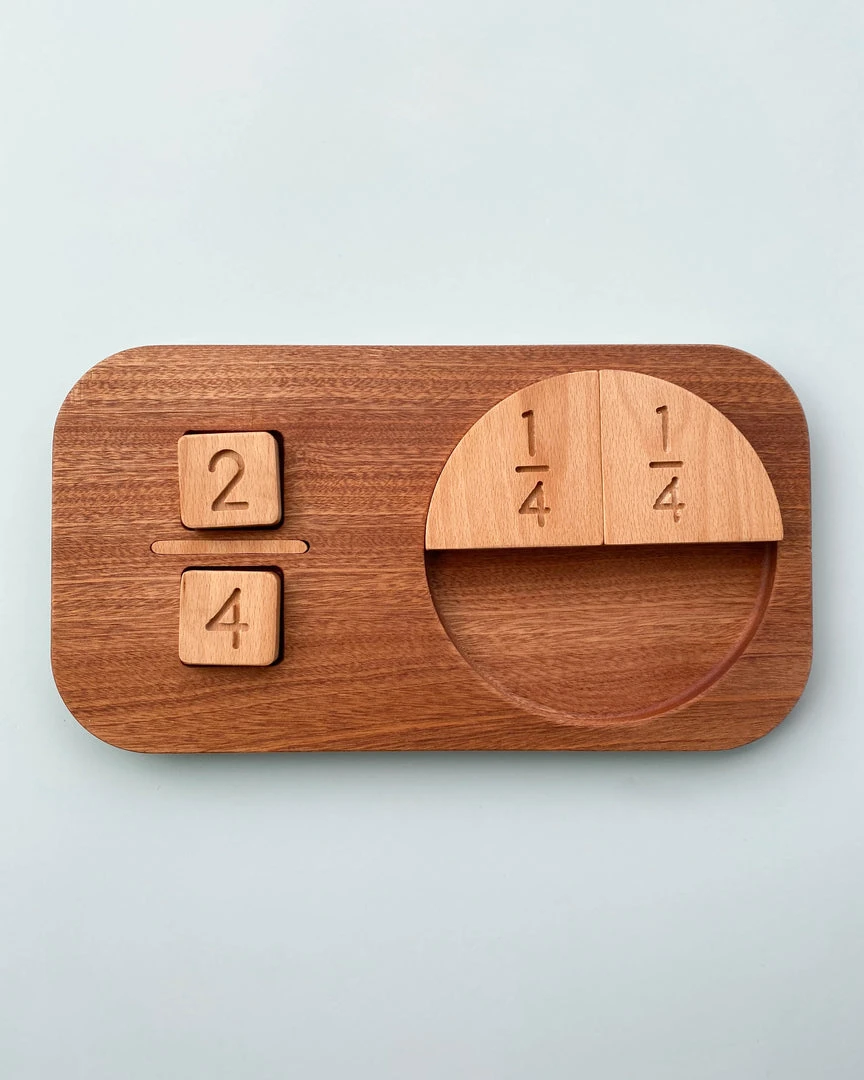 Odin Parker *New* Wooden Fraction Puzzle - Made In USA 6 Odin Parker *New* Wooden Fraction Puzzle - Made In USA