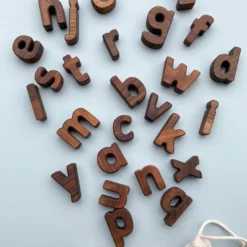 Odin Parker Lowercase Walnut Alphabet Set