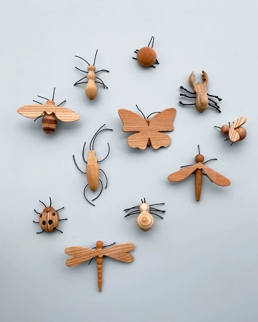 Odin Parker Exclusive Handmade 11-Piece Wooden Insects 11 Odin Parker Exclusive Handmade 11-Piece Wooden Insects