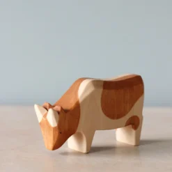 *New* Brin D'Ours | Handmade Spotted Brown Cow Set