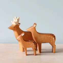 *New* Brin D'Ours | Handmade Wooden Deer Family