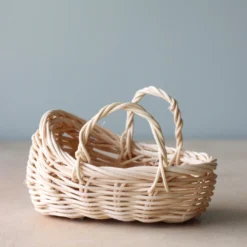 - Handmade Small Rattan Carry Basket *New*