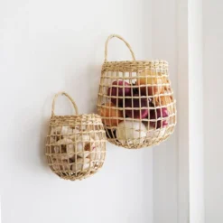 Olli Ella *New* Rattan Hanging Wall Baskets