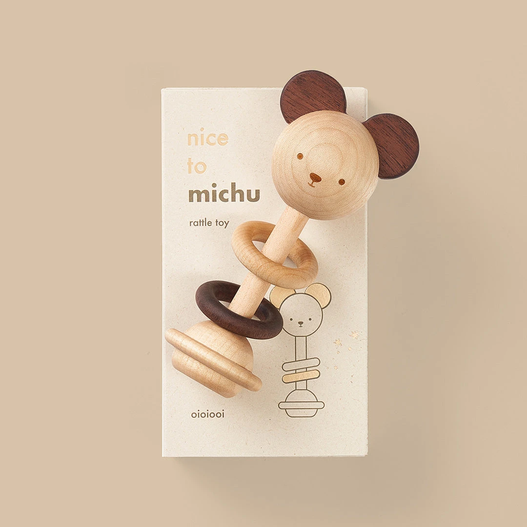 Oioiooi *New* Nice To Michu Baby Rattle 3 Oioiooi *New* Nice To Michu Baby Rattle