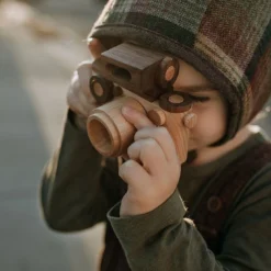 Father's Factory *New* Father’s Factory | Vintage Style Wooden Toy Camera