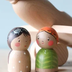 Gnezdo Handmade Airplane With Removable Pilots