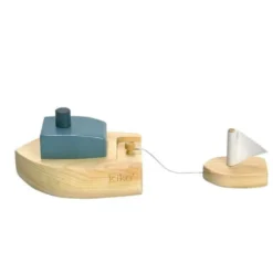 Kiko & GG Wind-up Wooden Bath Boat *New*