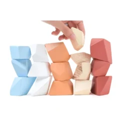 Rock Blocks | 16-Piece Stacking Wooden Rocks