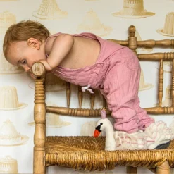 Odin Parker *New* Handmade Wool Swan Slippers