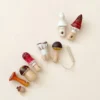 Gnezdo *New* Handmade Wooden Mushroom Lacing Toy