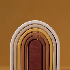 *New* Raduga Grez Handmade Wooden Oval Rainbow Stacker