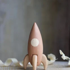 Tateplota *New* Handmade Wooden Rocket