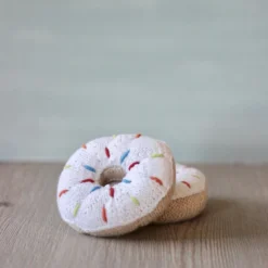 Pebble *New* Handmade Donut Rattle
