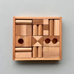 Wooden Story Wooden Building Blocks With Tray