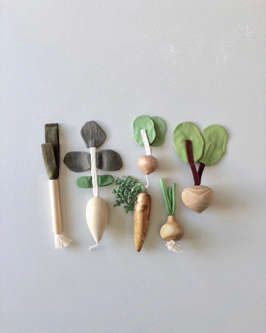 Vendor-unknown Handmade Wooden Vegetable Set 5 Vendor-unknown Handmade Wooden Vegetable Set