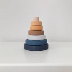 Sabo Concept Mini Wooden Pyramid Stacker - Desert Night