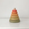 Sabo Concept *New* Mini Wooden Pyramid Stacker - Flower Meadow