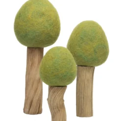 Papoose *New* Handmade Wood & Felt Trees