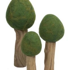 Papoose *New* Handmade Wood & Felt Trees